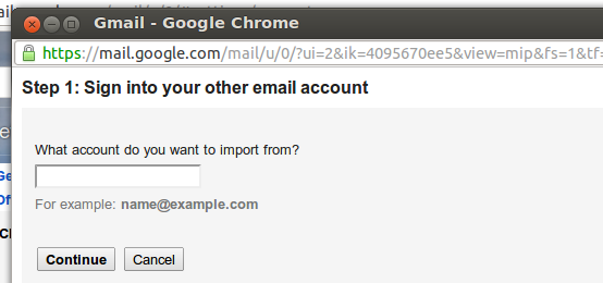 importuoti senus gmail el. laiškus gmail