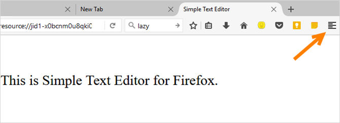 „Firefox“ paprastas teksto rengyklė