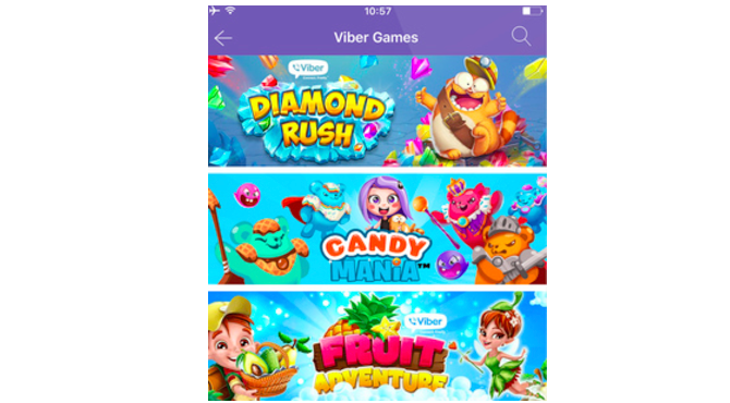 Viber žaidimai