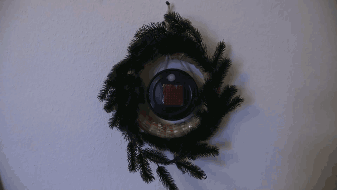 baigtas ledų matricos kalėdinių vainikų DIY