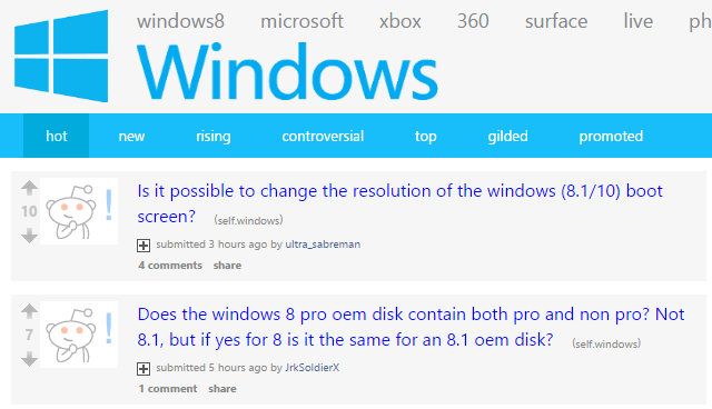 „Reddit“ „Windows“