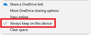 Kaip pašalinti vietines „OneDrive“ failų kopijas neištrynus jų, „onedrive“ saugokite įrenginyje