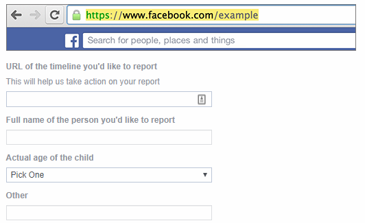„Facebook“ pranešimas apie nepilnametį