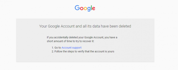 saugiai ištrinkite „Google“ ar „Gmail“ paskyrą