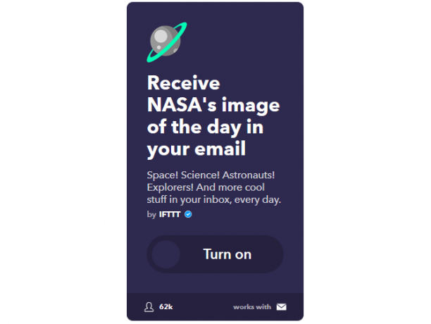 Galutinis IFTTT vadovas: naudokite galingiausią žiniatinklio įrankį, kaip „Pro 6IFTTT NASAToEmail“
