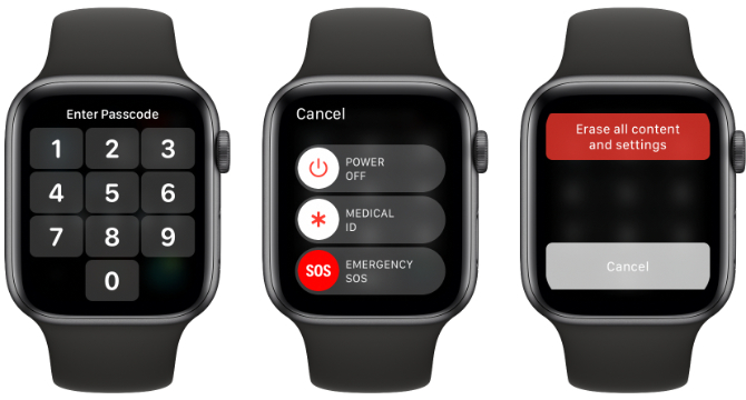 Gamyklinis nustatymas „Apple Watch“