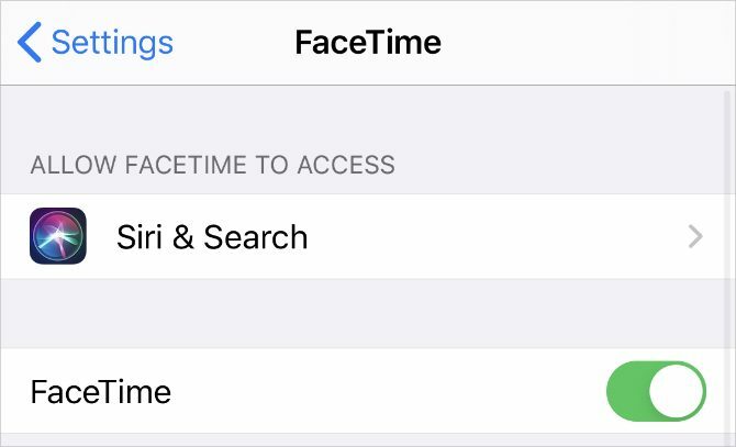 „FaceTime“ nustatymai „iPhone“