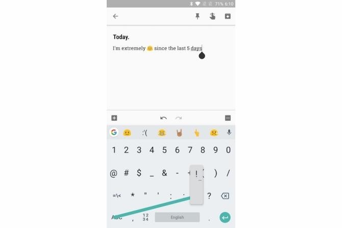 „gboard“ patarimų tipas greičiau