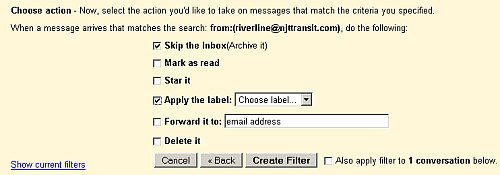 „Gmail“ filtrai