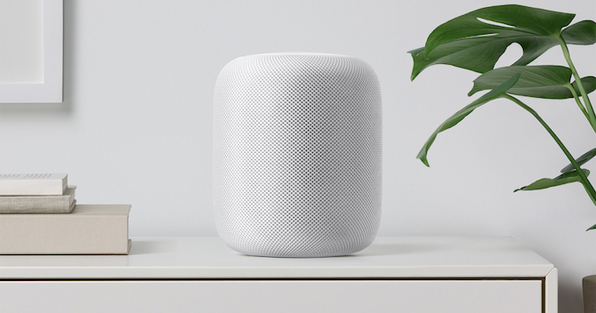 „Amazon Echo vs. Pagrindinis „Google“ puslapis „Apple HomePod“ obuolių homepas