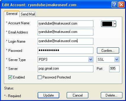 sąrankos pop3 „Gmail“ Patikrinkite visus el. Laiškus ir gaukite el. Pašto įspėjimus naudodami POP Peeper (Windows) setuppop3 8