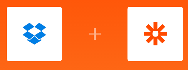 „Zapier“ ir „Dropbox“