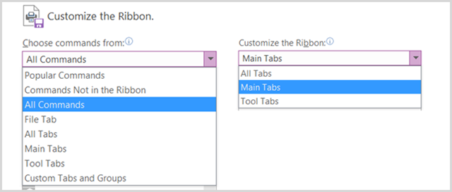 „Office2016RibbonDropdowns“