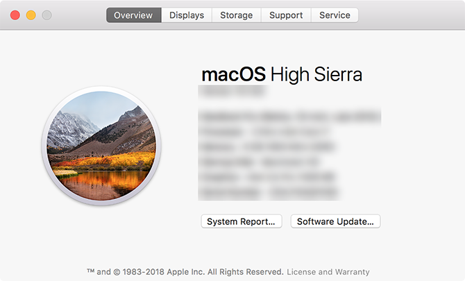 atnaujinti "MacOS" versiją