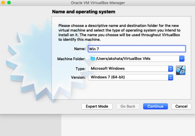 „Windows“ nustatymas naudojant „VirtualBox“ „Mac“