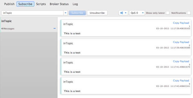 „inTopic“ MQTT testas