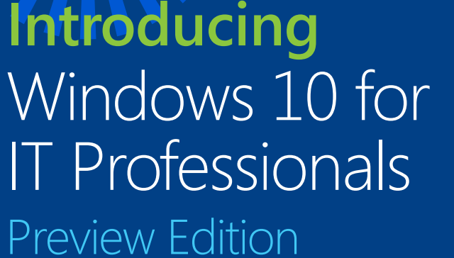 „Windows 10 IT Professional“ peržiūra