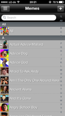„iOS App Meme Factory“