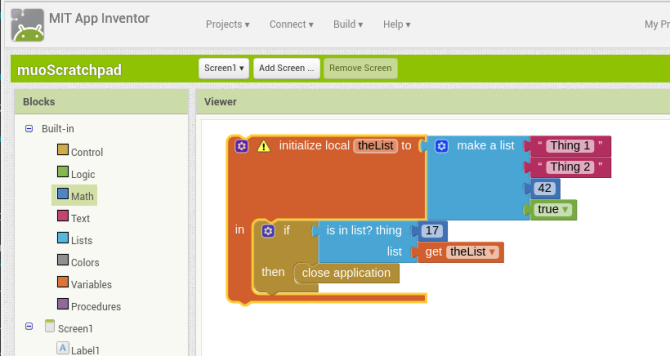 Android sukurti app appinventor allblocks