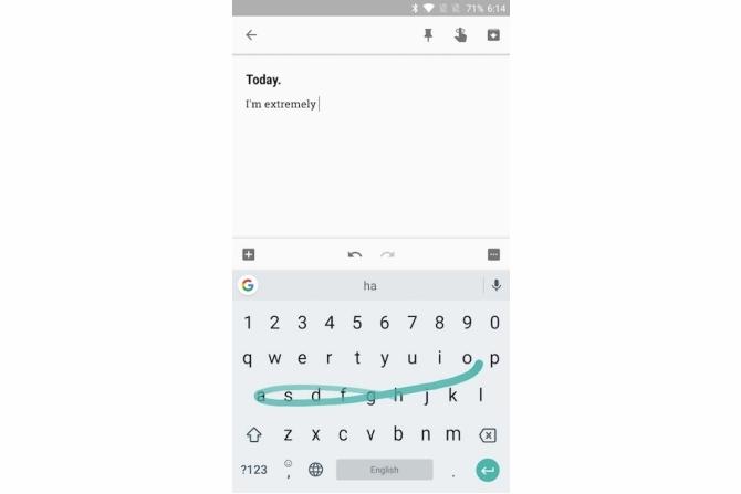 „gboard“ patarimų tipas greičiau