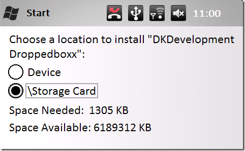 „Windows Mobile“ „dropbox“