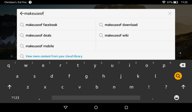 Jūsų neoficiali „Amazon Fire Tablet“ naudojimo instrukcija muo android amazonfireguide klaviatūra