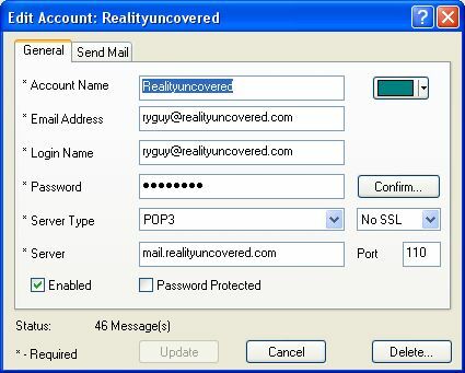 pop3emailru Patikrinkite visus el. Laiškus ir gaukite el. Pašto įspėjimus naudodamiesi „POP Peeper“ („Windows“) pop3emailru
