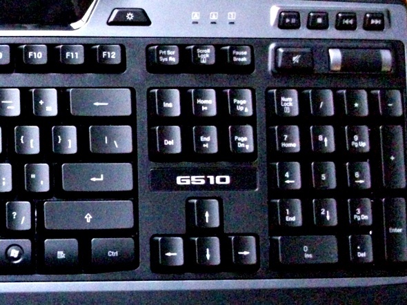 „Logitech g510“ žaidimų klaviatūra