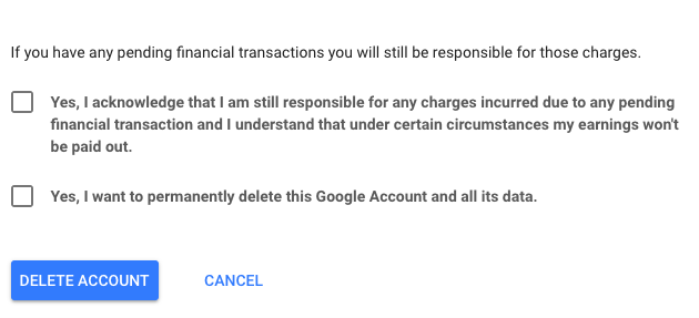 Kaip saugiai ištrinti savo "Google" ar "Gmail" paskyrą, kad būtų galima ištrinti patvirtinimą