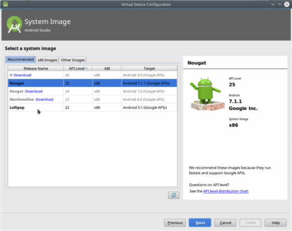 „Android“ versijų studijos „avdmanager“ programinė įranga