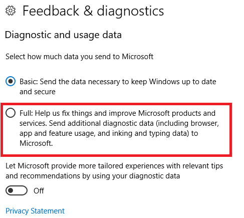 „Windows 10“ telemetrija