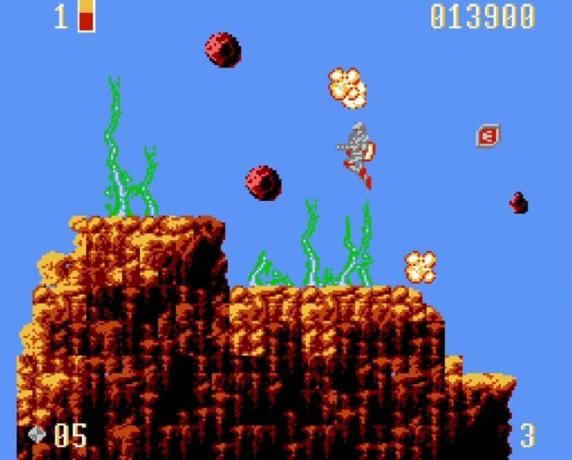 „Super Turrican“ bėgimas NES emuliatoriuje „Steam Link“