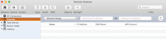 „Apple Remote Desktop“ skaitytuvo skyrius