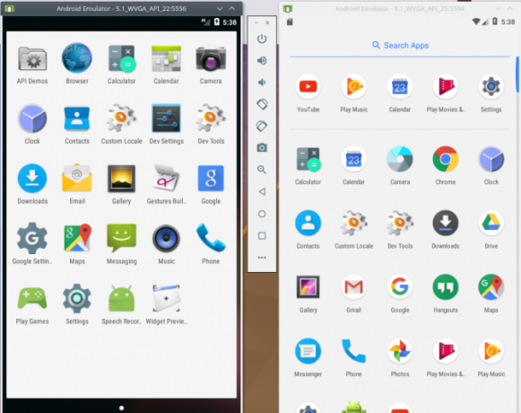 veikia „Android“ versijų studija „avdmanager“