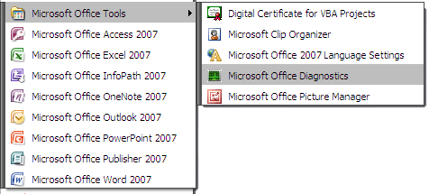 Kaip išspręsti „Microsoft Office“ problemas, susijusias su „MS Office Diagnostics 1“ meniu