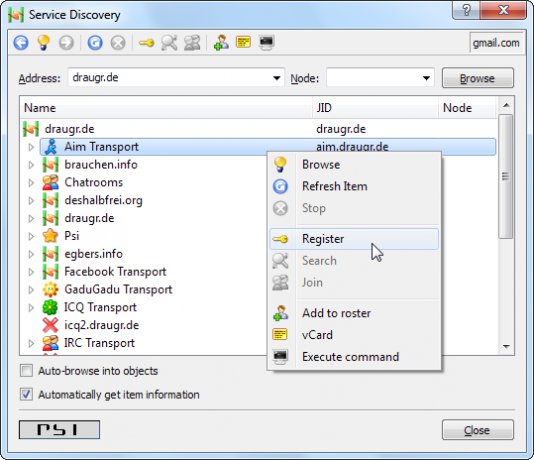 „Gmail“ programa
