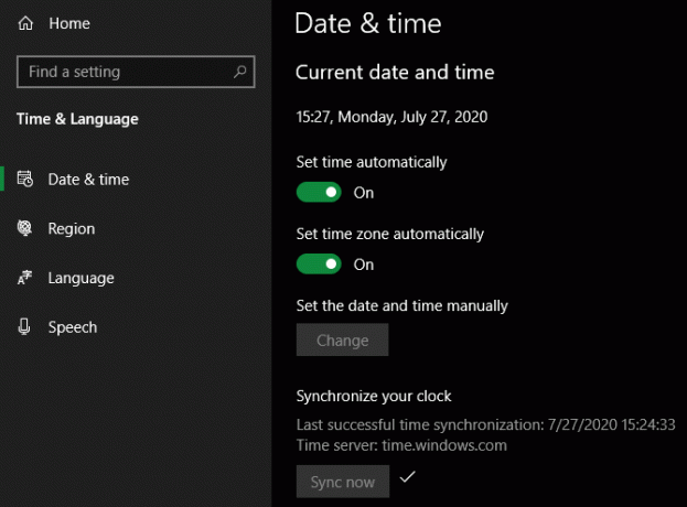„Windows 10“ automatinis laikrodis