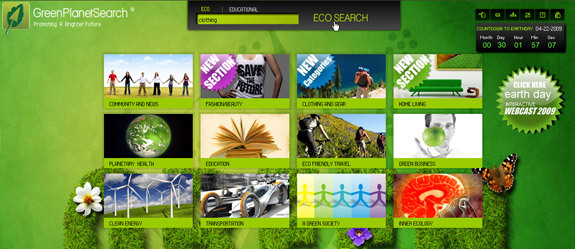10 paieškos variklių, padedančių aplinkai greenplanetsearch1