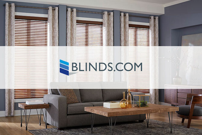 „Blinds.com“ ekrano kopija