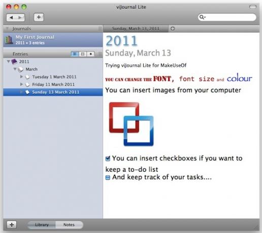 nemokama „Mac“ žurnalo programinė įranga