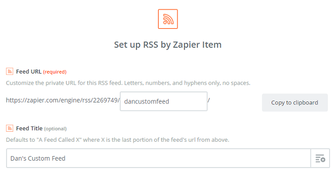 rss pagal zapier dan feed