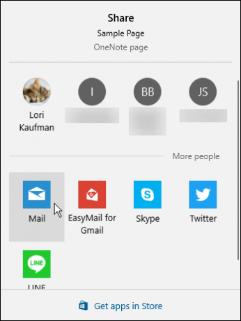 Bendrinti dialogo langą „OneNote“