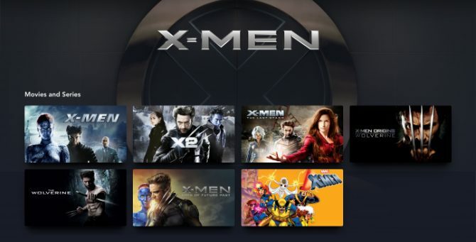 „X-Men“ filmai ir TV laidos „Disney+“.