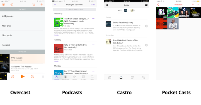 „podcast“ programos, skirtos „iPhone“ palyginimui