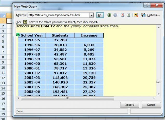 žiniatinklio užklausa-excel3