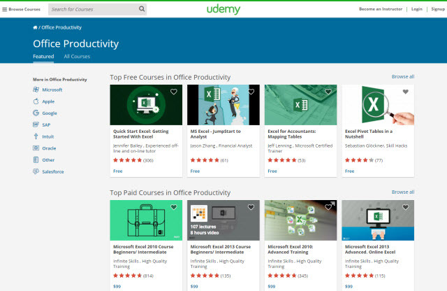 „Microsoft Office“ - „Udemy“