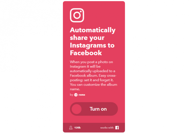 Svarbiausias IFTTT vadovas: naudokite galingiausią žiniatinklio įrankį, kaip „Pro 42IFTTT InstagramToFB“