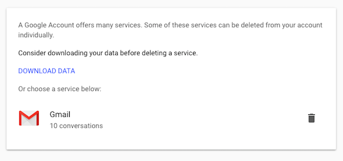 saugiai ištrinkite „Google“ ar „Gmail“ paskyrą