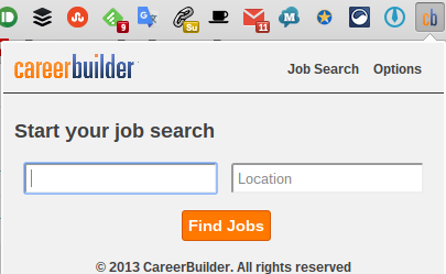 „Career Builder“ „Chrome“ plėtinys