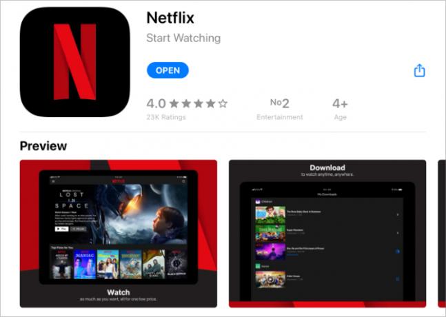 „Netflix“ „App Store“